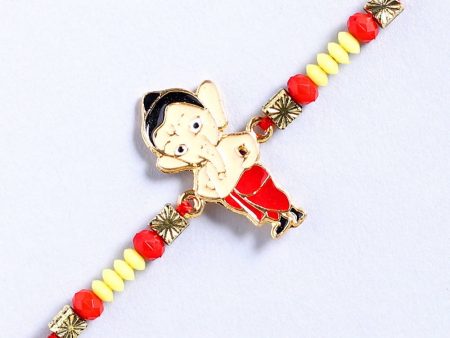 Cute Ganesha Rakhi & Almonds Jar Fashion