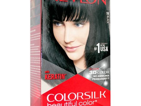 Revlon ColorSilk Beautiful Color With Keratin - Black 1N For Cheap