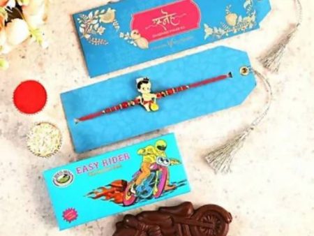 Bal Hanuman Rakhi & Choco Swiss Easy Rider Chocolate Online now