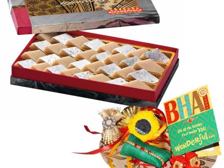 Bikanervala Badam Burfi Rakhi Gift Online Hot Sale