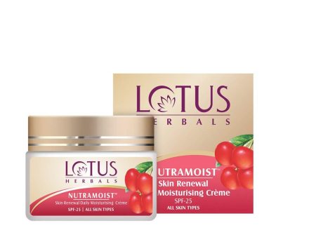 Lotus Herbals Nutramoist Skin Renewal Daily Moisturising Creme, SPF 25 Online Hot Sale