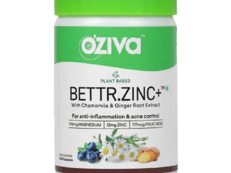 OZiva Plant Based Bettr.Zinc+ With Chamomile & Ginger Root Extract on Sale