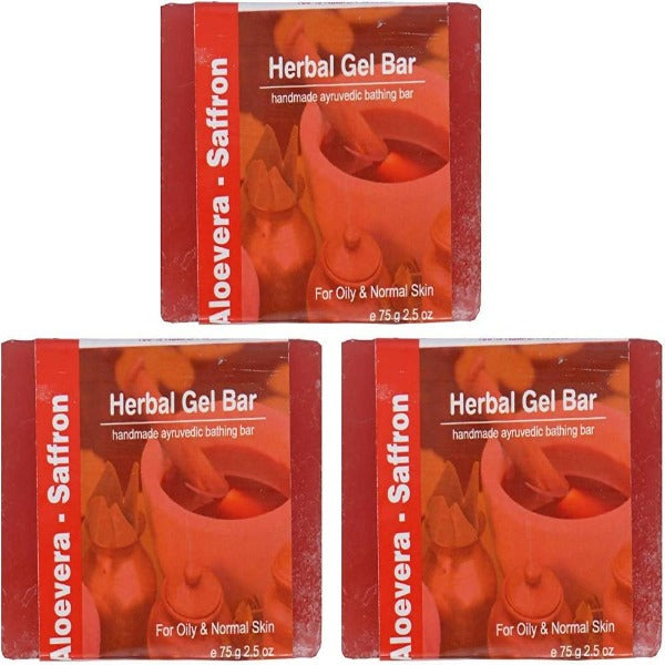 Jain Aloe Vera Saffron Herbal Gel Bar For Cheap