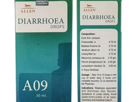 Allen Homeopathy A09 Diarrhoea Drops For Sale