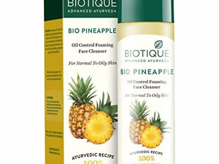 Biotique Advanced Ayurveda Bio Pineapple Oil Control Foaming Face Cleanser For Discount