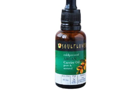 Soulflower Cold Pressed Argan Carrier Oil Pure & Natural Online now