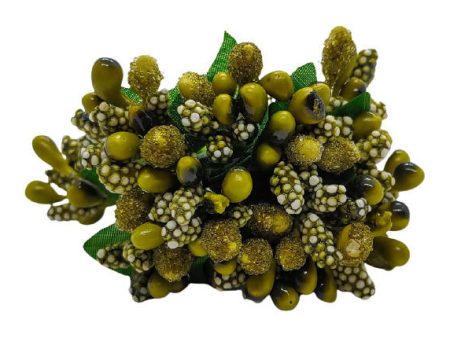 Dark Green Artificial Flower Pollens Online Sale