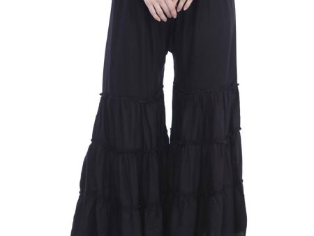 Mominos Fashion Trendy Cotton Black Palazzo Online Hot Sale