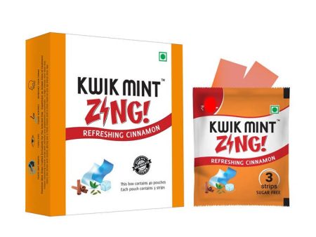 Kwik Mint Zing Refreshing Cinnamon Sugar Free Mouth Freshener Online