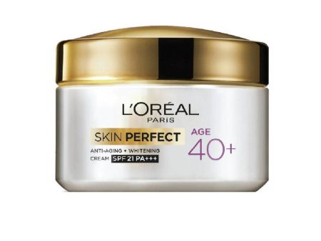 L Oreal Paris Age 40+ Skin Perfect Anti Aging Whitening Cream SPF 21 PA+++ Online Hot Sale