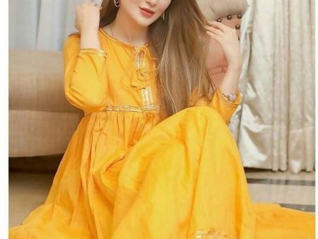 Cheera Yellow Kurta & Pant with Gota Work (CH128KP) Online Hot Sale