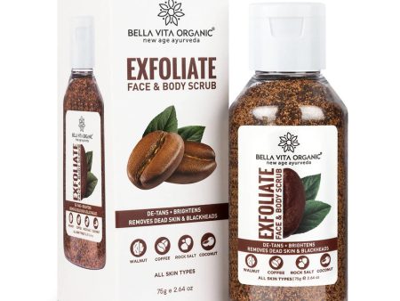 Bella Vita Organic Exfoliate Face And Body Scrub Grit Hot on Sale