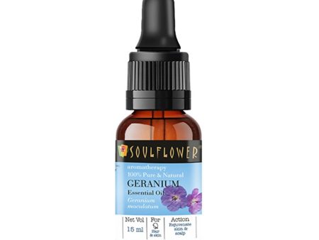 Soulflower Aromatherapy Pure & Natural Geranium Essential Oil on Sale