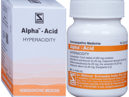 Dr. Willmar Schwabe India Alpha Acid Tablets Online