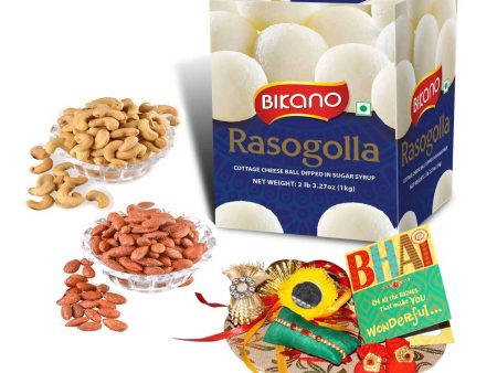 Bikano Rasogolla and Dryfruits Rakhi Gifts Supply