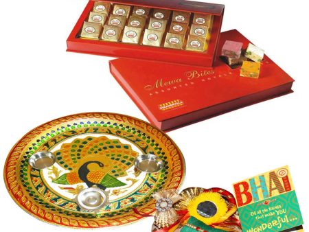 Bikano MewaBites Rakhi Puja Thali Gifts on Sale