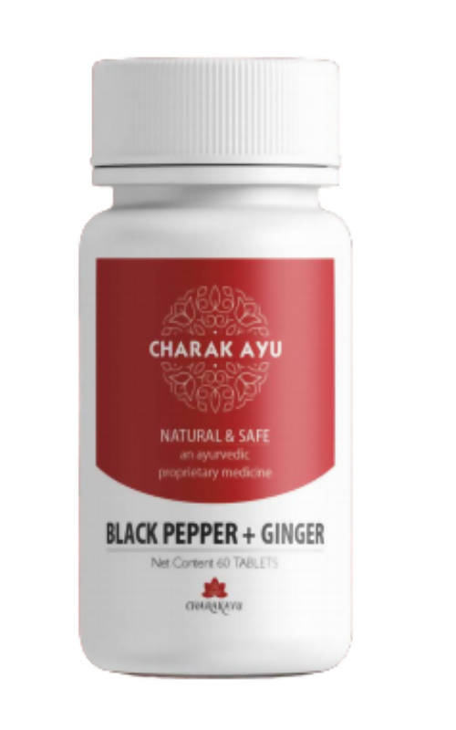 Charakayu Black Pepper + Ginger Tablets on Sale