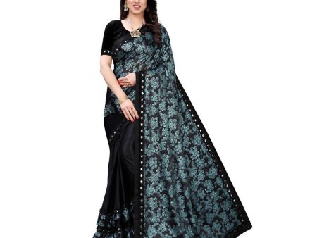 Vamika Black Lycra Designer Saree (Niya Black) Hot on Sale