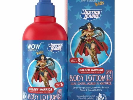 Wow Skin Science Kids Body Lotion - Golden Warrior Wonder Woman Edition Online Hot Sale