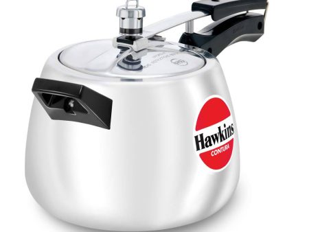 Hawkins Contura Pressure Cooker 4 Litre - Silver (HC40) For Discount