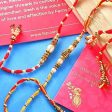 2 Beads Pearl Rakhis & Dry Fruits on Sale