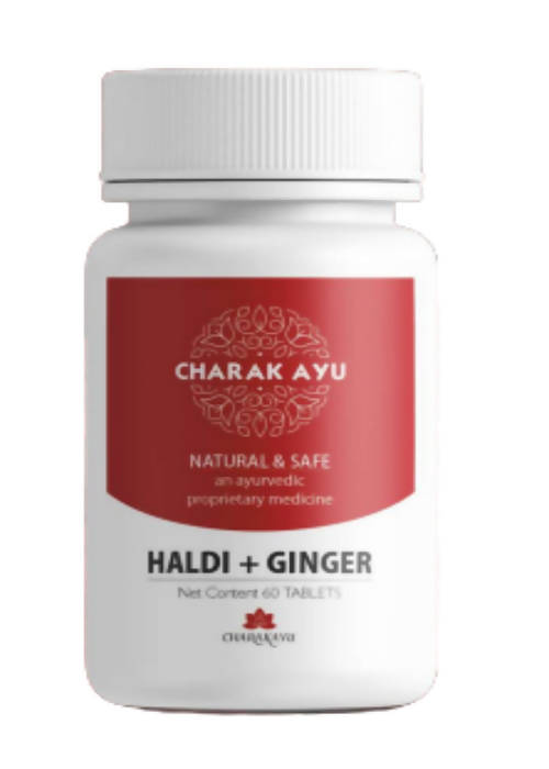 Charakayu Haldi + Ginger Tablets Online Sale