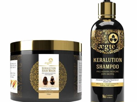 Aegte Keralution Hair Mask And Keralution Shampoo Combo Sale