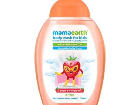 Mamaearth Super Strawberry Body Wash for Kids with Strawberry & Oat Protein For Cheap