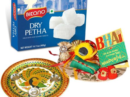 Bikano Dry Petha Rakhi Puja Thali Gifts For Sale