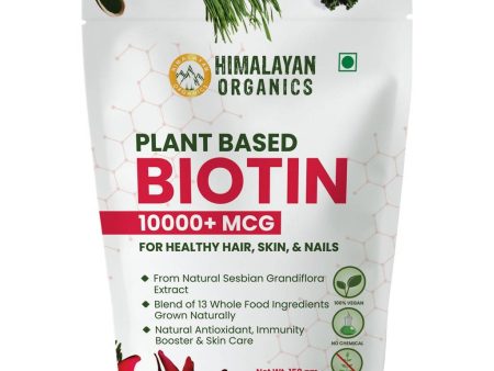 Himalayan Organics Plant-Based Biotin 10000mcg (from Sesbian Grandiflora) Online now