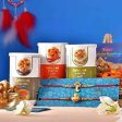 2 Ganesha Gajmukh Rakhi & Assorted Cashew Online Sale