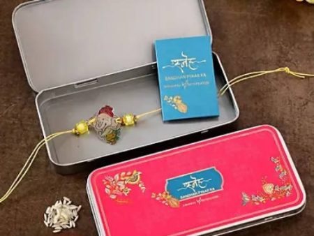 Bal Ganesha Rakhi & Cadbury Silk Chocolates Supply