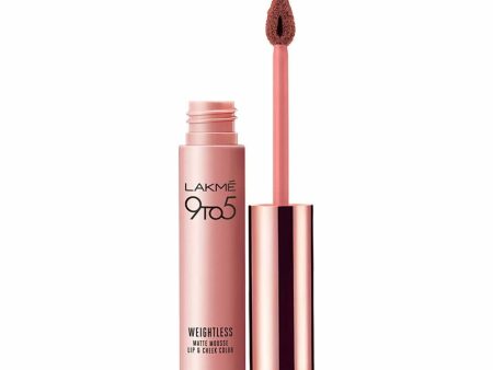 Lakme 9 to 5 Weightless Mousse Lip & Cheek Color - Magenta Kiss Supply