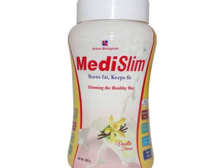 British Biologicals Medislim Powder Vanilla Flavour Hot on Sale