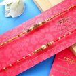 2 Beads Pearl Rakhis & Dry Fruits on Sale