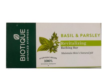 Biotique Advanced Ayurveda Bio Basil & Parsley Revitalizing Body Soap Online Sale