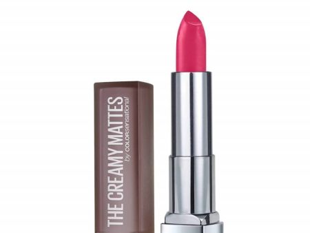 Maybelline New York Color Sensational Creamy Matte Lipstick   630 Flaming Fuchsia Online Sale