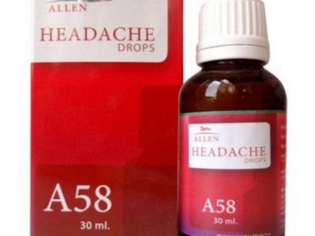 Allen Homeopathy A58 Headache Drops Online Sale