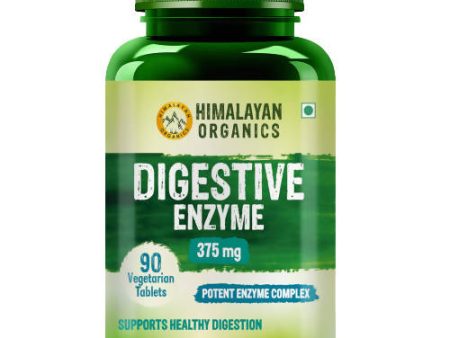 Himalayan Organics Digestive Enzyme 375 mg Vegetarian Capsules Online Hot Sale