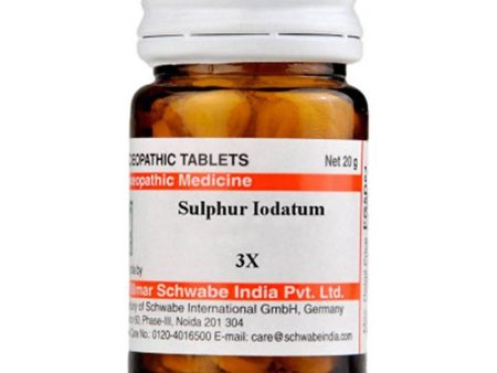 Dr. Willmar Schwabe India Sulphur Iodatum Trituration Tablet 3X Hot on Sale