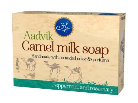 Aadvik Camel Milk Soap - Peppermint & Rosemary Essential Oil on Sale