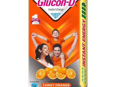 Glucon-D Instant Energy Health Drink - Tangy Orange | Tangy Orange Glucose Powder | Instant Energy & Immunity Recharge | With Vitamin C & Calcium on Sale