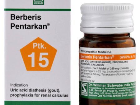 Dr. Willmar Schwabe India Berberis Pentarkan Tablets Online Sale