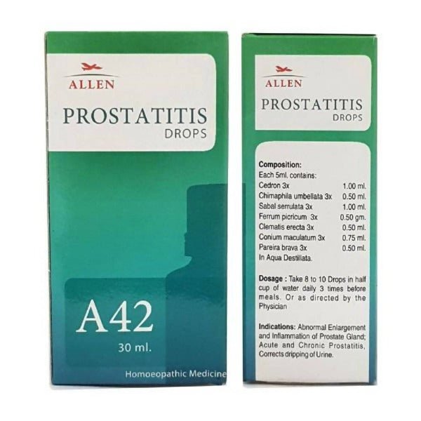 Allen Homeopathy A42 Prostatitis Drops Hot on Sale