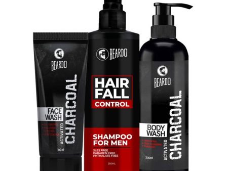 Beardo Bath and Body Combo for Men (Charcoal) Online Hot Sale