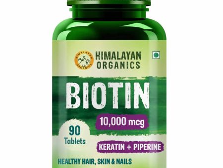 Himalayan Organics Biotin 10000 Mcg with Keratin + Piperine Tablets Cheap