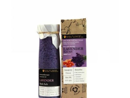 Soulflower Aromatherapy Essential Oil Lavender Bath Salt Online now