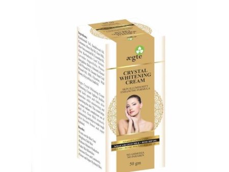 Aegte Crystal Whitening Cream Skin Illuminosity Enhancing Formula Supply