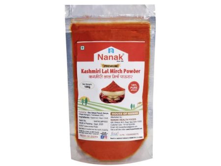 Nanak Premium Kashmiri Red Chilli (Lal Mirch) Powder,100g Discount