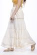 Mominos Fashion Cotton Off White Stripe With Gota Sharara Online Sale